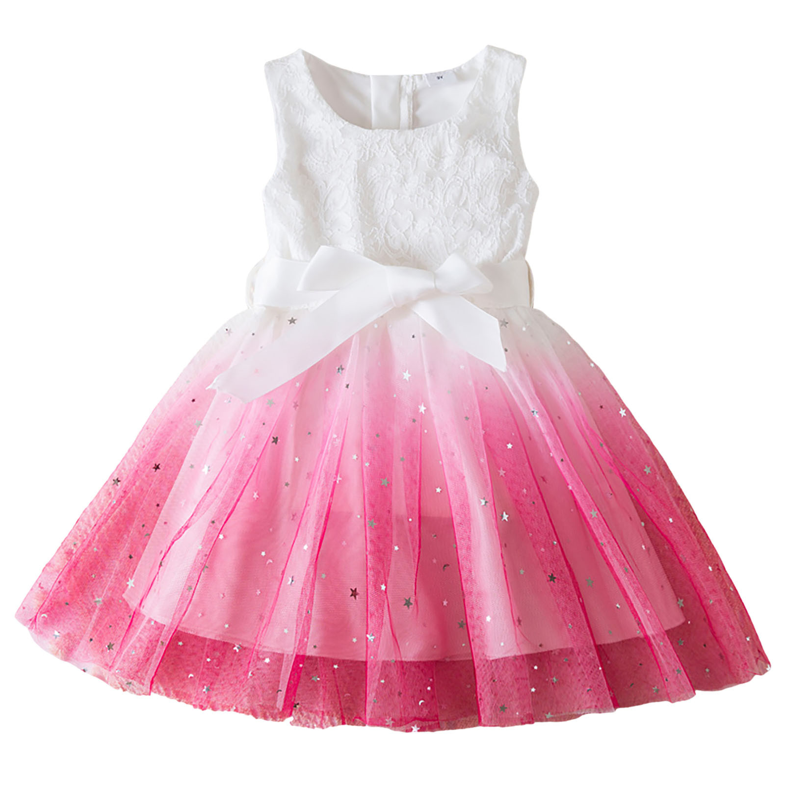 Toddler Children Girls Sleeveless Bowknot Prints Dresses Dress Clothes Two Piece Dresses for Girls Tween Easter Dress